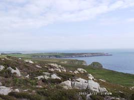 View near the top of rocky South Stack.
